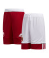 Children's reversible shorts red / white