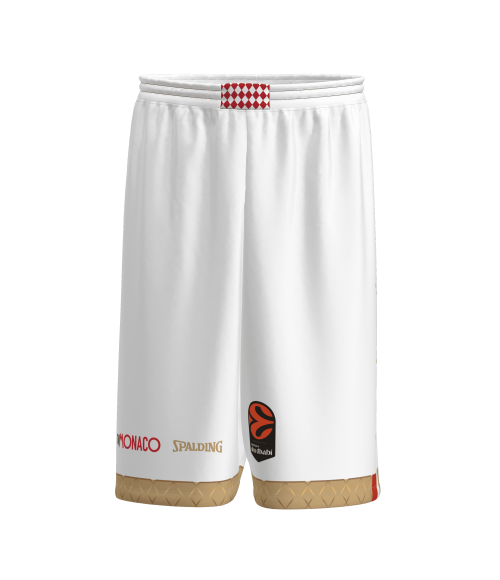 Short AS Monaco Blanc 25/26 Original EL
