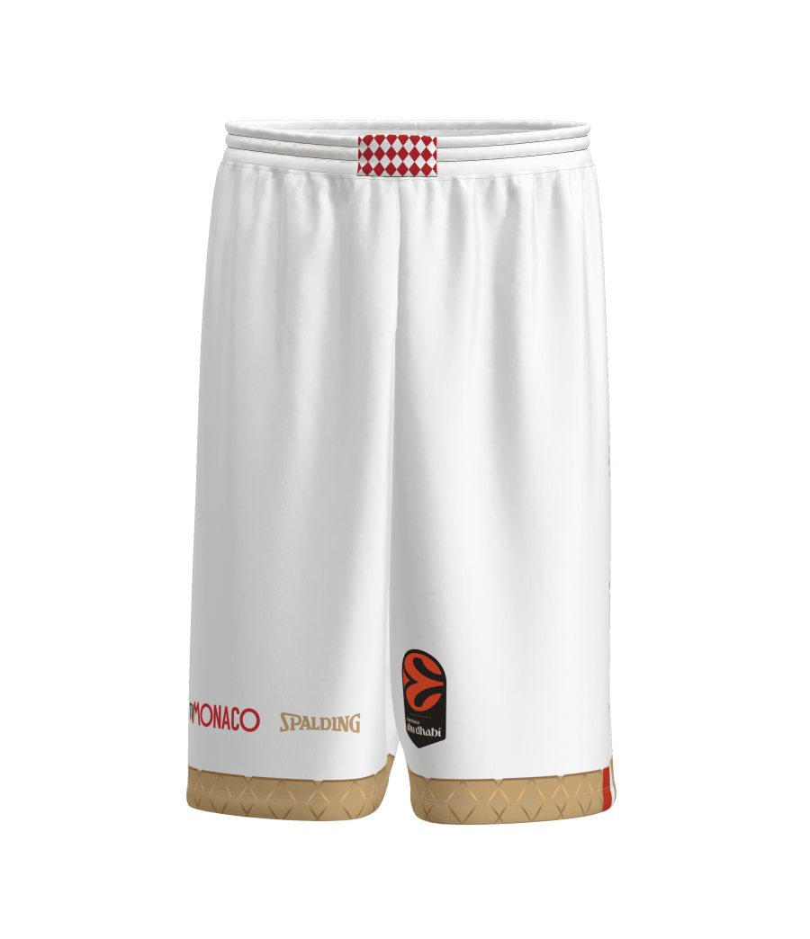 Short AS Monaco Blanc 25/26 Original EL