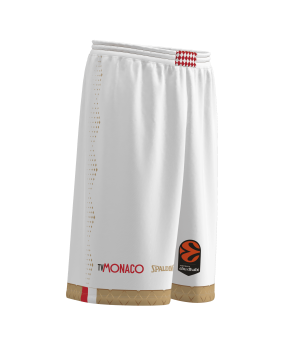 Short AS Monaco Blanc 25/26 Original EL